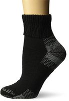 Dr. Scholl's Women's 2 Pack Advanced Relief Ankle Socks with BlisterGuard, black, Shoe Size: 4-10