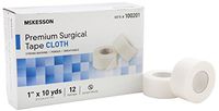 McKesson 100201 Premium Surgical Tape, Cloth, 1" Width, 10 yd. Length, 1" Width, 360" Length (Pack of 120)