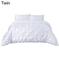 Aland Solid Color Fuvet Cover Wrinkle Style Gentle and Elegant Temperament Pillowcase Sheet Quilt Cover White Queen