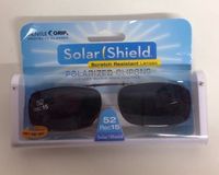 3 Pack Solar Shield 52 Rec15 Black Full Frame Polarized Clip On Lenses Sunglasses Scratch Resistant New by Solar Shield