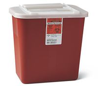 Medline MDS705202 Sharps Container, 2 gal, Sliding Lid, Red (Pack of 20)