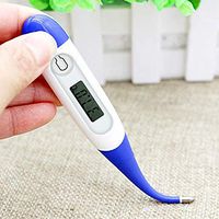 Digital Body Thermometer for Adults Children Babies Pet, Soft Head Underarm Thermometer with Beeper, Accurate Read Monitor Fever Temperature in 1min by Oral Rectal Axillary Underarm(Blue 1Pack)