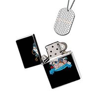 New Vibe Silver Flip Top Lighter - Welcome to Wonderland Alice