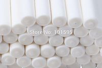Corcrest(TM)100PCS/pack White Clean Safe Candy Making Mould Pop Sucker Sticks Chocolate Cake Ice Cream Baking Mold