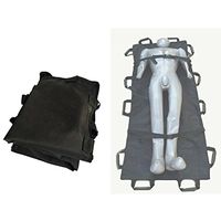 Healthcare Multi-Mover Plus Transfer/Slide Sheet,Folding Home Portable First Aid Thickened Canvas Soft Stretcher - Black,180×70cm