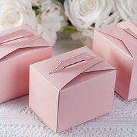 Tableclothsfactory 100 Tote Favor Boxes - Pink