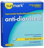 Sunmark Anti-Diarrheal Caplets - 12 ct