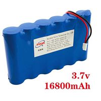 Rechargeable Lithium Ion Battery Pack - VIDAR 3.7V 16800mAh High Capacity Li-ion Battery Pack with JST PH2.54/2P Plug-in(Customizable) for Electronics,Toys,Lighting,Equipment