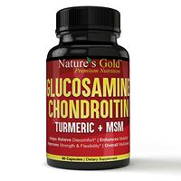 Excellent Source Joint Pain Relief Support & Mobility Glucosamine Chondroitin, Turmeric + MSM for Joint Pain Relief & Rebuild Non-GMO, Powerful Anti-Inflammatory & Antioxidant Pills