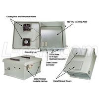 L-Com NB181608-1HFS - 18x16x8 Inch 120 VAC Weatherproof Enclosure w/So