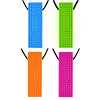 Quell-O LabyrinthZ Sensory Chew Necklace - Maze Chewelry for Mild Chewers - Build Motor Coordination and Problem Solving Skills (Multi-Color)