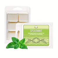 Aira Soy Wax Melt - Organic, Vegan, Kosher, Scented Soy Wax Cubes w/Essential Oil Blends - No Chemical 100% Soy Tart for Electric/Tealight Melters - Hand-Poured Soy Tarts - Fresh Spearmint - 2 Pack