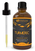 Turmeric Essential Oil 4 OZ - for Face & Skin Care - Great in Soap or Ointment - Non-GMO, Pure, Undiluted & Strong! Helps Hair Growth, Eczema, Acne, Aging - Cold and Flu Relief - with Dropper