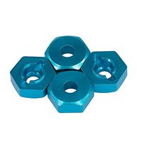 JoyShopping 4PCS 12mm Aluminum Alloy Wheel Hex for WLtoys A959 A949 A969 A979 K929-B 1/18 RC Off-Road Car Blue CN -