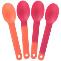 XL Color Changing Plastic Spoons - Changes From Orange To Red - Changes Color When Cold! Extra Durable Birthday Party Spoons - Frozen Dessert Supplies - Made in USA! 1,000 Count