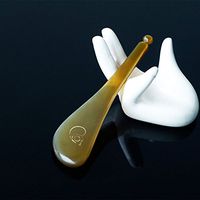 Natural Buffalo Horn Smooth Gua Sha Board Scraping Massage Tools for Body and Face,Trigger Point Myofascial Release (Pen-Shape)