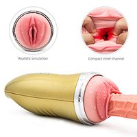 Fully Automatic Handsfree Strong Piston Telescopic Male Mastubration Cup Artificial Real Pussy Male Vibrating Toys for Men Sexy Underwear for Men T-Shirt