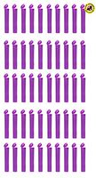 EZtube 50-Pack Squeeze Top Joint Blunt Cigarette Doob Tube Holder Waterproof Airtight Smell Proof Odor Sealing Container (Purple, Small)