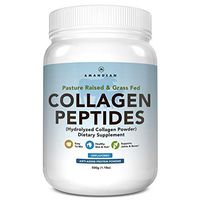 AMANDEAN Premium Collagen Peptides Powder (17.6oz) | Grass-Fed | Keto Friendly | Unflavored, Odorless, Cold Water Soluble | Hydrolyzed Gelatin Protein | Promotes Healthy Joints, Skin, Hair, Nails