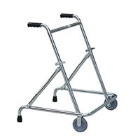 Walkers Child-Specific with Casters Height Adjustable Travel Anti-Skid Arm Frame Aluminum Alloy Portable (Color : Silver, Size : 5559cm)