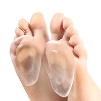 Pawaca High Heel Gel Pads Foot Gel Cushions Gel Forefoot Pain Relief Insole Massage Shoe Inserts Foot Pads for Women 1 Pair