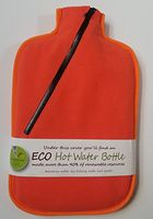 Hugo Frosch 2L Eco Hot Water Bottle with Cover, Highest Quality, Bed Warmer, Stay Warm Camping - Made in Germany (orange)