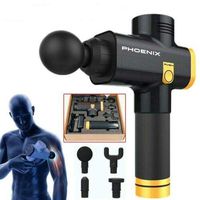 Phoenix A2 Massage Gun Percussion Massager Muscle Vibrating Relaxing Machine (Black)