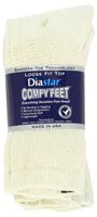 Diastar Comfy Feet Diabetic Socks, Tan, 13-15, 3 pack