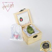 HELLU Jade Egg by Jade Yoni Egg - 100% Natural Hellu Jade Stone - Kegel Egg, Yoni Egg Medium Size, Drilled Stone for Women to Boost Pelvic Muscles, Yoni Massage That Relieve Stress