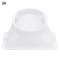 GMNP0di% Portable Air Conditioner Window Adapter 5/6inch Exhaust Hose/Tube Connector Rectangular Interface Ventilation Pipe Interface air Hood Baffle Plate Mobile air Conditioning Accessories 2#