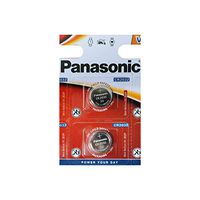 Panasonic One (1) Twin Pack (2 Batteries) CrCR2032 Lithium Coin Cell Battery 3V Blister Packed
