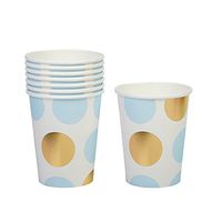 Neviti Pattern Works - Cup Dots, Blue, Pack of 8