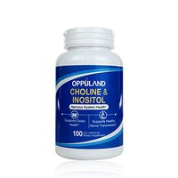 Oppuland Choline & Inositol, Support Ovary Health and Nerve Transmission Health, Assist in Fatty Acid Metabolism, 500mg 100veg Capsules