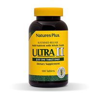 NaturesPlus Ultra II Multivitamin, Sustained Release - 180 Vegetarian Tablets - Daily Whole Food Vitamin & Mineral Supplement for Overall Health - Natural Energy Booster - 180 Servings