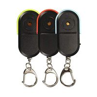 Vaorwne Anti-Lost Alarm Key Finder Locator Keychain Whistle Sound Led Light