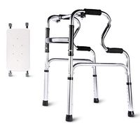 OUG Elderly Walking Height Adjustable, Walker with Armrest Support Pad, Foldable Walker, Handicap Aid, Suitable for Disabled People, Rehabilitation Staff
