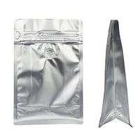 Stand-up Storage Bags Pouches Airtight Coffee Bean Flower Tea Snack Dried Fruit Food with Degassing Valve 8 OZ High Barrier 50 Pack Zipper