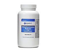 RELIABLE 1 LABORATORIES Chlorpheniramine Maleate (4mg, 1000 Tablets) - for Runny, Itchy, Sneezing Nose or Throat and Itchy, Watery Eyes