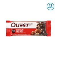 Quest Nutrition Chocolate Hazelnut Protein Bar, High Protein, Low Carb, Gluten Free, 12 Count
