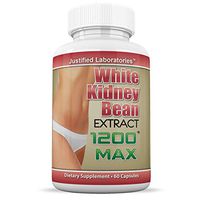 White Kidney Bean 1200 Max Weight Loss Carb Blocker Fat Burner 1200 MG 60 Capsules Per Bottle (1 Bottle)