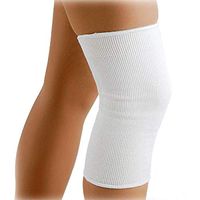 FLA Hospital Grade Knee Support Elastic Pullover White Large