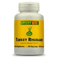 SpeedyVite® Turkey Rhubarb Formula - Supports Bowel Function* - Cascara Sagrada, Senna, Psyllium, Aloe Vera, Slippery Elm and Cayenne (1x 100 Veg Caps)