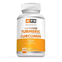 WPN Supplements Organic Turmeric Curcumin 700mg | Premium Grade | Non GMO Formula | with Organic Black Pepper | 60 Tablets