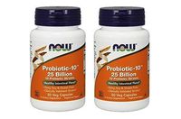 Now Probiotic-10 25 Billion - 50 Veg Capsules, 2 Pack