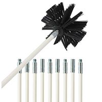 GIB cleaningtool Dryer Vent Cleaner Kit Dryer Lint Brush Chimney Sweep Kit 12 Feet