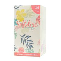 Softdisc Menstrual Disc - Softcup - 14 Discs - Cleaner Disposable Model of Reusable Silicone Cups, Period Cup, Tampon - Women w/Heavy or Sensitive Flow - 1 Size Model - Small, Medium, or Large Fit