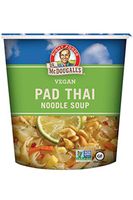 Dr. McDougall's Right Foods Vegan Pad Thai Noodle Soup Fresh Flavor, 2 Ounce Cups (Pack of 6) Gluten-Free, Non-GMO, No Added Oil, Paper Cups From Certified Sustainably-Managed Forests