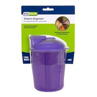 Ezy Dose Vitamin Organizer |  6 Large Compartments for Monthly, 30-Day Storage | Assorted Colors