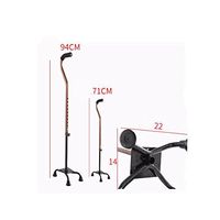 CW&T WW Elderly Walking Stick Walker Adjustable Medical Insurance Non-Slip Crutches