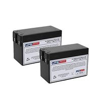 12V 2.8AH Replacement Battery for Stanley HID0109 Spotlight - 2 Pack - by UPSBatteryCenter